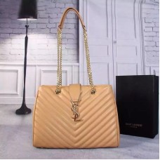 YSL Saint Laurent Monogram Boodschappentas Abrikoos