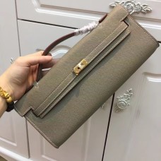 YSL Tassel Chain Bag 22cm Glad Leer Zwart Zilver