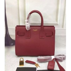 Saint Laurent Sac De Jour Kleine Tote Wijn 22cm