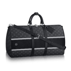 Louis Vuitton M43414 Keepall 55 Bandouliere plunjezak Monogram Eclipse Canvas