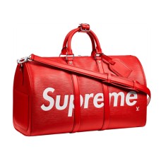 Louis Vuitton x Supreme Keepall Bandouliere 45 M53419 Epi Leder