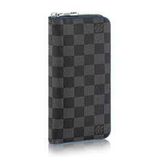 Louis Vuitton Zippy Portemonnee Verticaal N63305 Damier Graphite Canvas