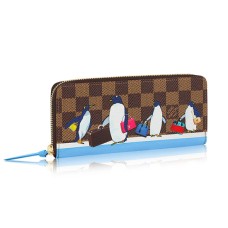 Louis Vuitton Clemence Portemonnee N64425 Damier Ebene Canvas