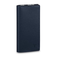 Louis Vuitton Brazza Portemonnee M30161 Taiga Leer