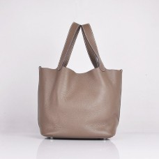 Hermes kalfsleer 8616 handtas donkergrijs