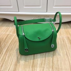 Hermes Lindy 30cm handtas groen zilver