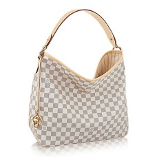 Louis Vuitton N41464 Heerlijke MM Hobo Bag Damier Azur Canvas