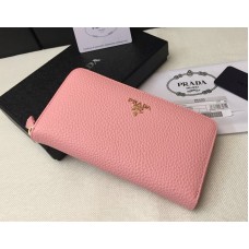 Prada Portemonnee met Rits 1M0506 Roze