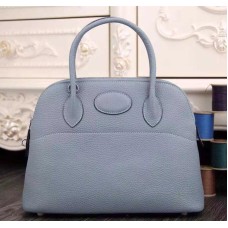 Hermes Bolide 31cm Togo lederen blauwe Lin-tas