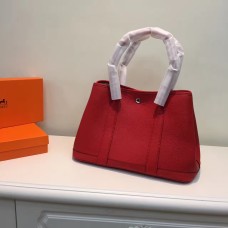 Hermes Garden Party handtas klein 31cm rood