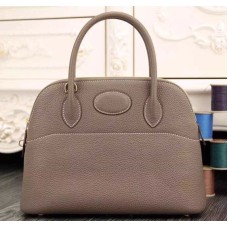 Hermes Bolide 31cm Togo Leren Olifant Grijze Tas