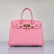 Hermes Birkin 30cm Togo lederen handtassen Cherry Pink Golden