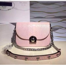 Prada Arcade Tas Slangenleer Lichtroze