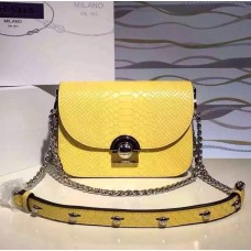 Prada Arcade Tas Slangenleer Geel