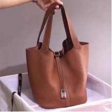 Hermes Picotin Slot Togo Leer Camel