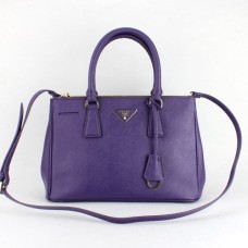 Prada Galleria Tas 1801 Saffiano Leer 30cm Paars