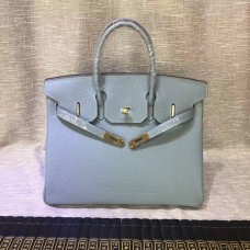 Hermes Birkin 30cm Togo lederen handtassen Blue Lin Gold
