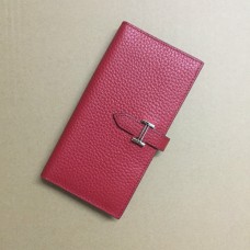 Hermes kalfsleer Portemonnee H005 rood