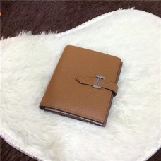Hermes Bi-Fold Portemonnee H006 light coffee