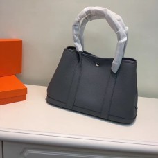 Hermes Garden Party handtas klein 31cm donkergrijs