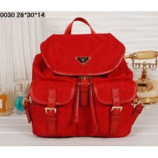 Prada Rugzak 0030 Red Satchel