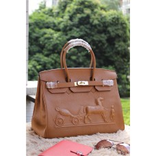 Hermes Birkin Paard Togo Leer Bruin 35cm