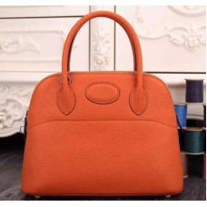 Hermes Bolide 31cm Togo lederen oranje tas