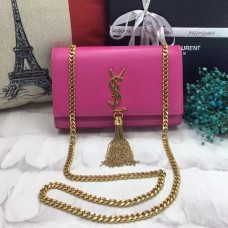 YSL Tassel Chain Bag 22cm Glad Leer Rosé Goud