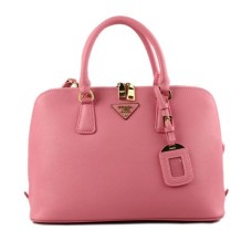 Prada 0812 draagtas met roze kruispatroon