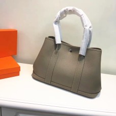 Hermes Garden Party Handtas Klein 31cm Olifant Grijs
