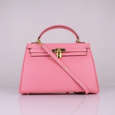 Hermes Kelly 32cm Togo leer 6108 kersenroze gouden