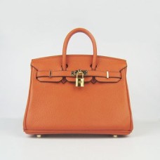 Hermes Birkin 25cm Handtas 6068 oranje gouden