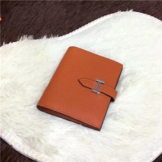 Hermes Bi-Fold Portemonnee H006 oranje