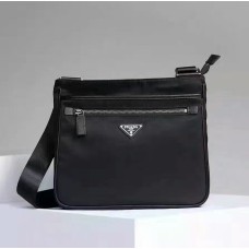 Prada heren canvas crossbody tas VA251 zwart