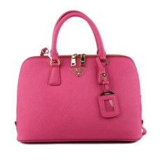 Prada 0812 draagtas met perzik kruispatroon