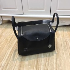 Hermes Lindy 30cm handtas zwart zilver