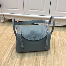 Hermes Lindy 30cm handtas grijs blauw zilver