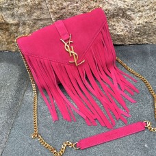 YSL Suède Tassel Tassel 22cm Rose