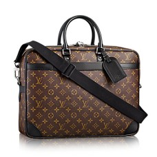 Louis Vuitton M40224 Porte-Documents Voyage GM Aktetas Monogram Macassar Canvas