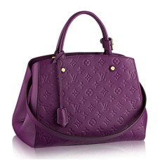 Louis Vuitton M41046 Montaigne MM Draagtas Monogram Empreinte Leer