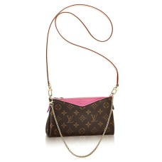 Louis Vuitton M41483 Pallas Clutch Crossbody Tas Monogram Canvas