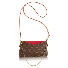 Louis Vuitton M41638 Pallas Clutch Crossbody Tas Monogram Canvas