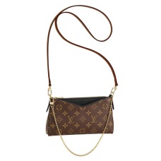 Louis Vuitton M41639 Pallas Clutch Crossbody Tas Monogram Canvas