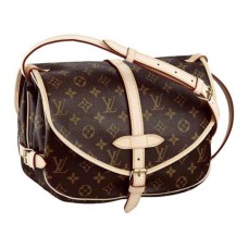 Louis Vuitton M42256 Saumur Crossbody Tas Monogram Canvas