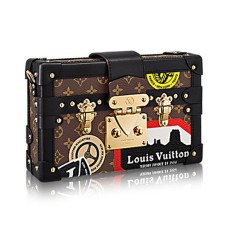 Louis Vuitton M43229 Petite Malle World Tour Crossbody Tas Monogram Canvas