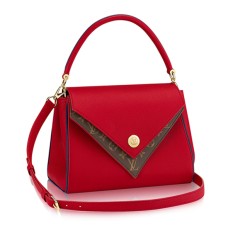 Louis Vuitton M54624 dubbele V-draagtas zacht kalfsleer