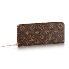 Louis Vuitton M61298 Clemence Portemonnee Monogram Canvas