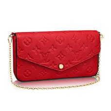 Louis Vuitton M64065 Pochette Felicie Chain Wallet Monogram Empreinte Leer