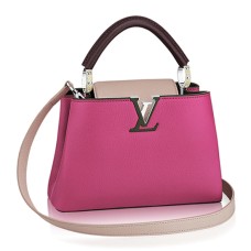 Louis Vuitton M90391 Capucines BB Tote tas Taurillon leer