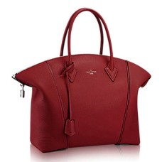 Louis Vuitton M94660 Lockit MM draagtas Taurillon leer